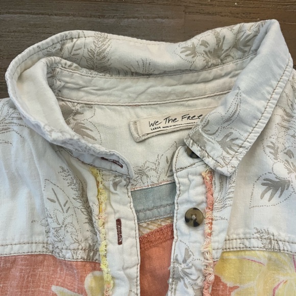 Free People floral button up - Picture 3 of 4